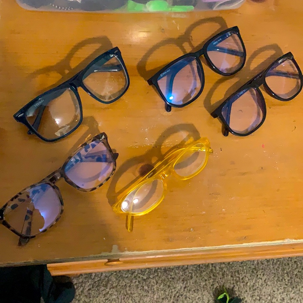 5 Pairs - Blue light blocking glasses